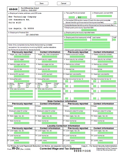 Program To Print W2 Forms