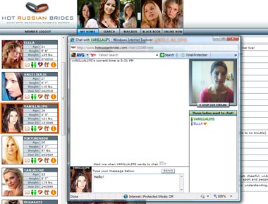 Hot video chat room