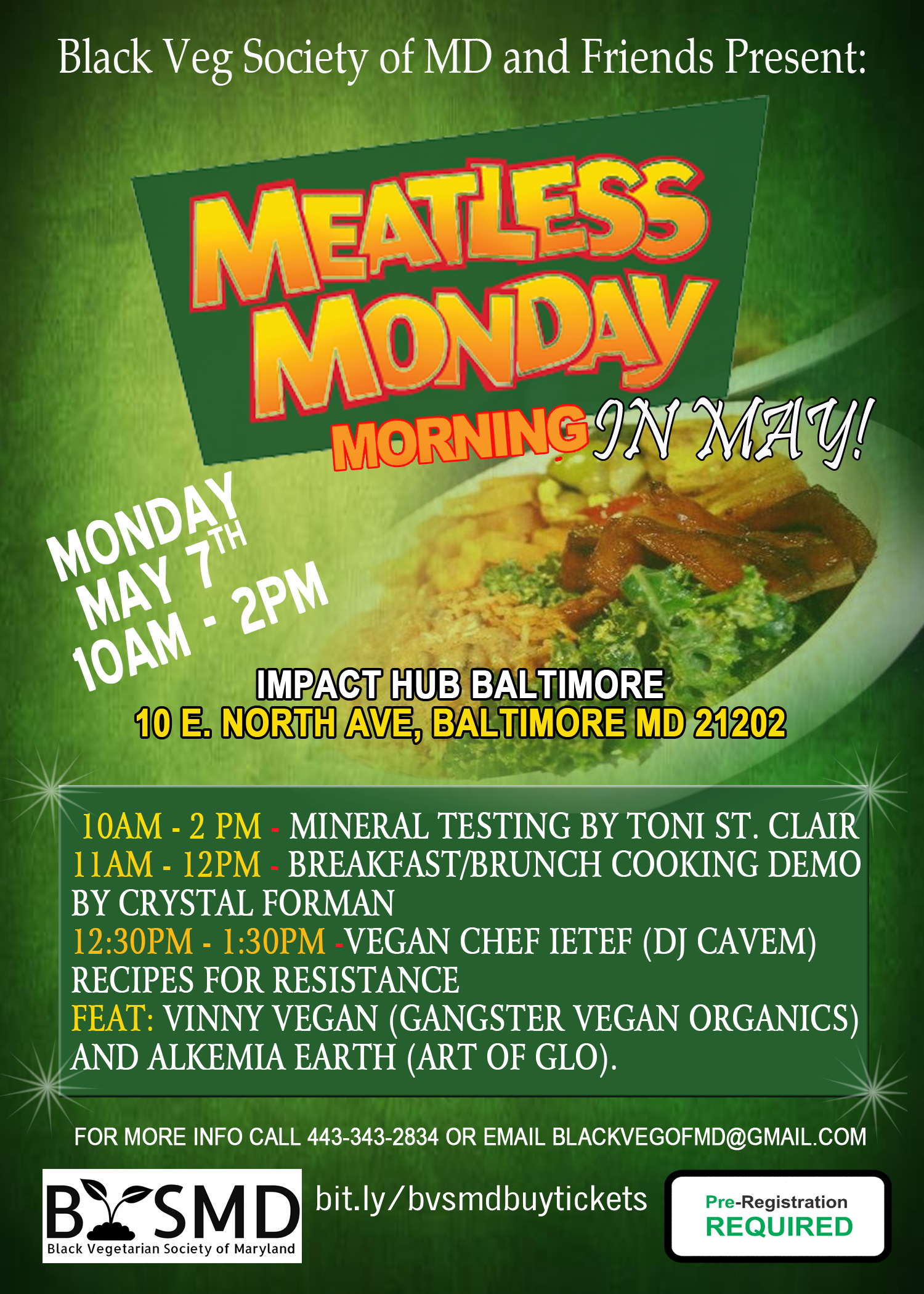 Baltimore Gets Ready for Musical Meatless Monday in May on May 7th by ...